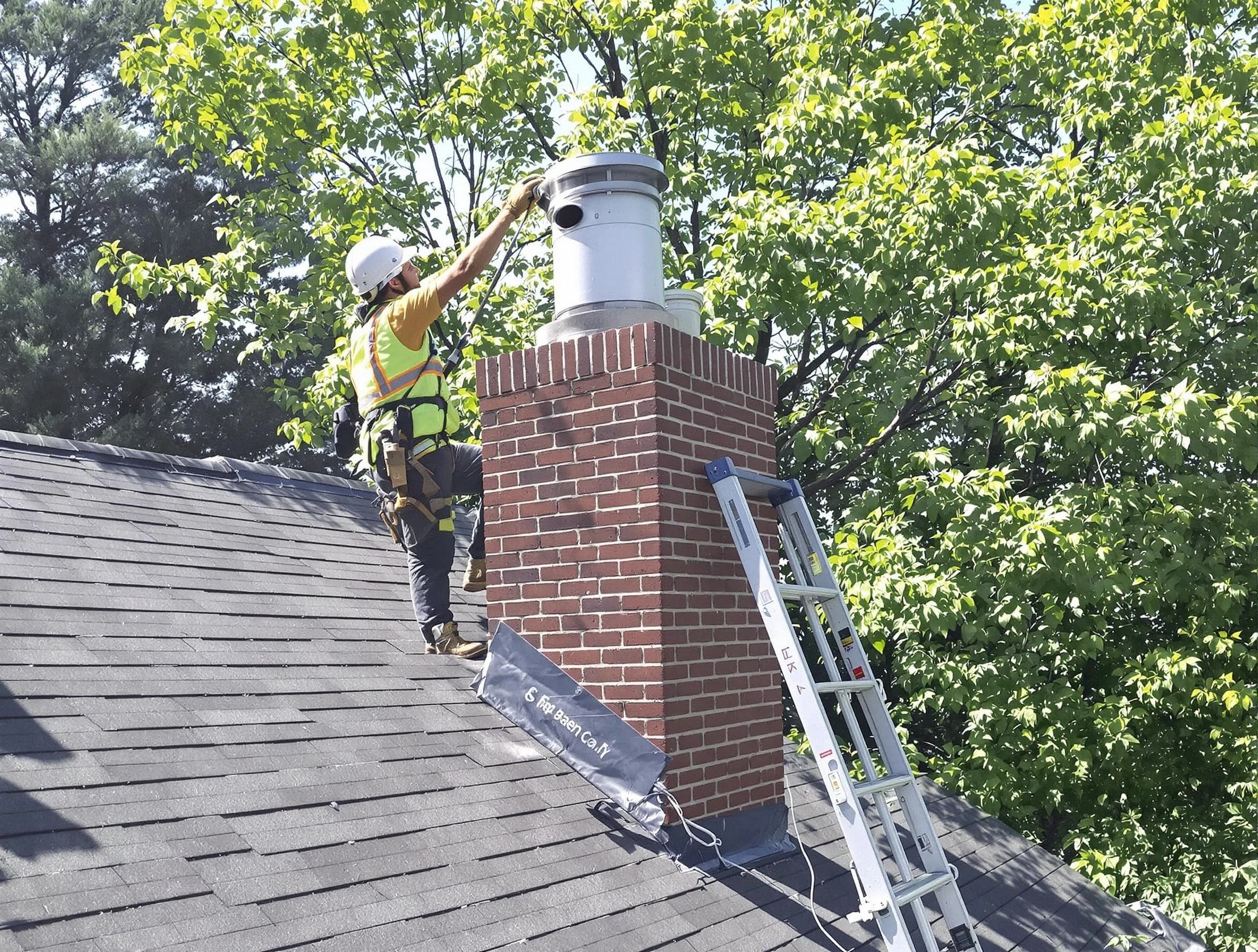 Chimney liner inspection by Economy Chimney Sweep in Economy, PA