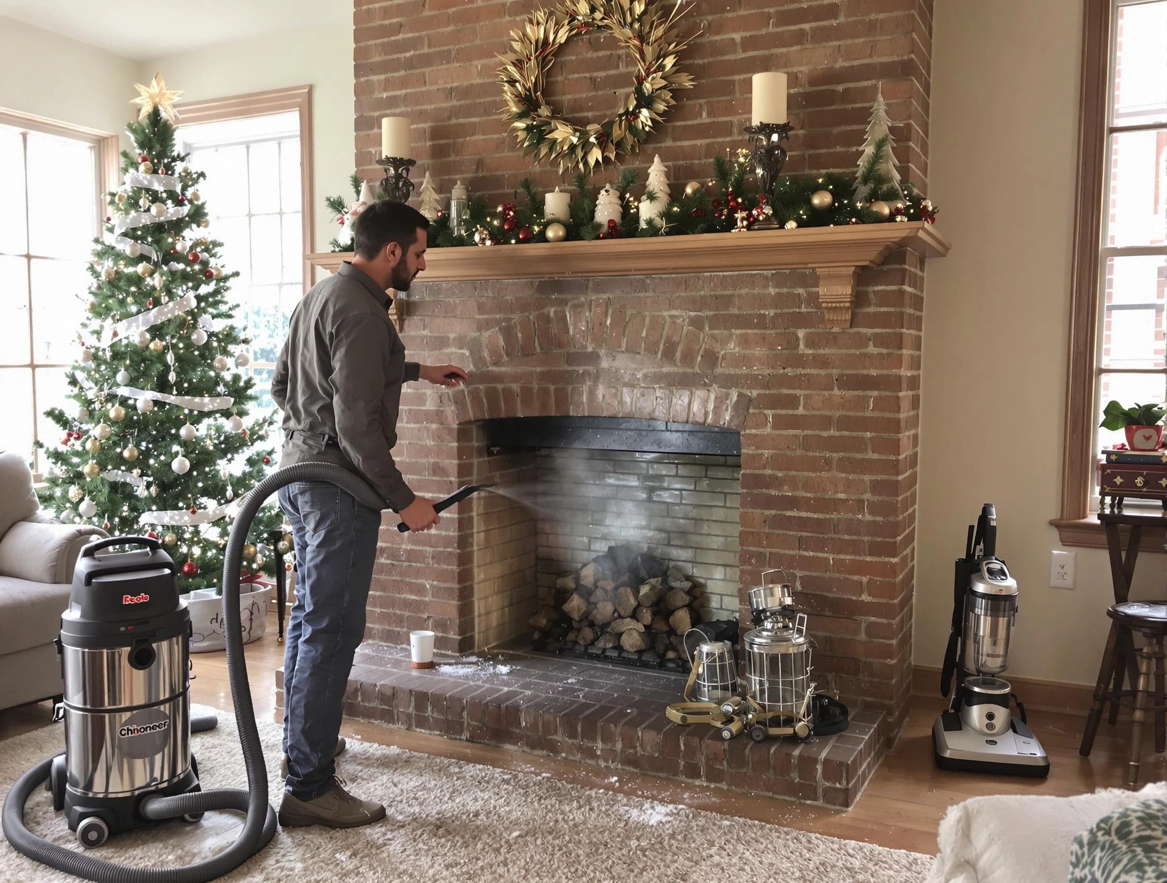 Fireplace Cleaning in Economy