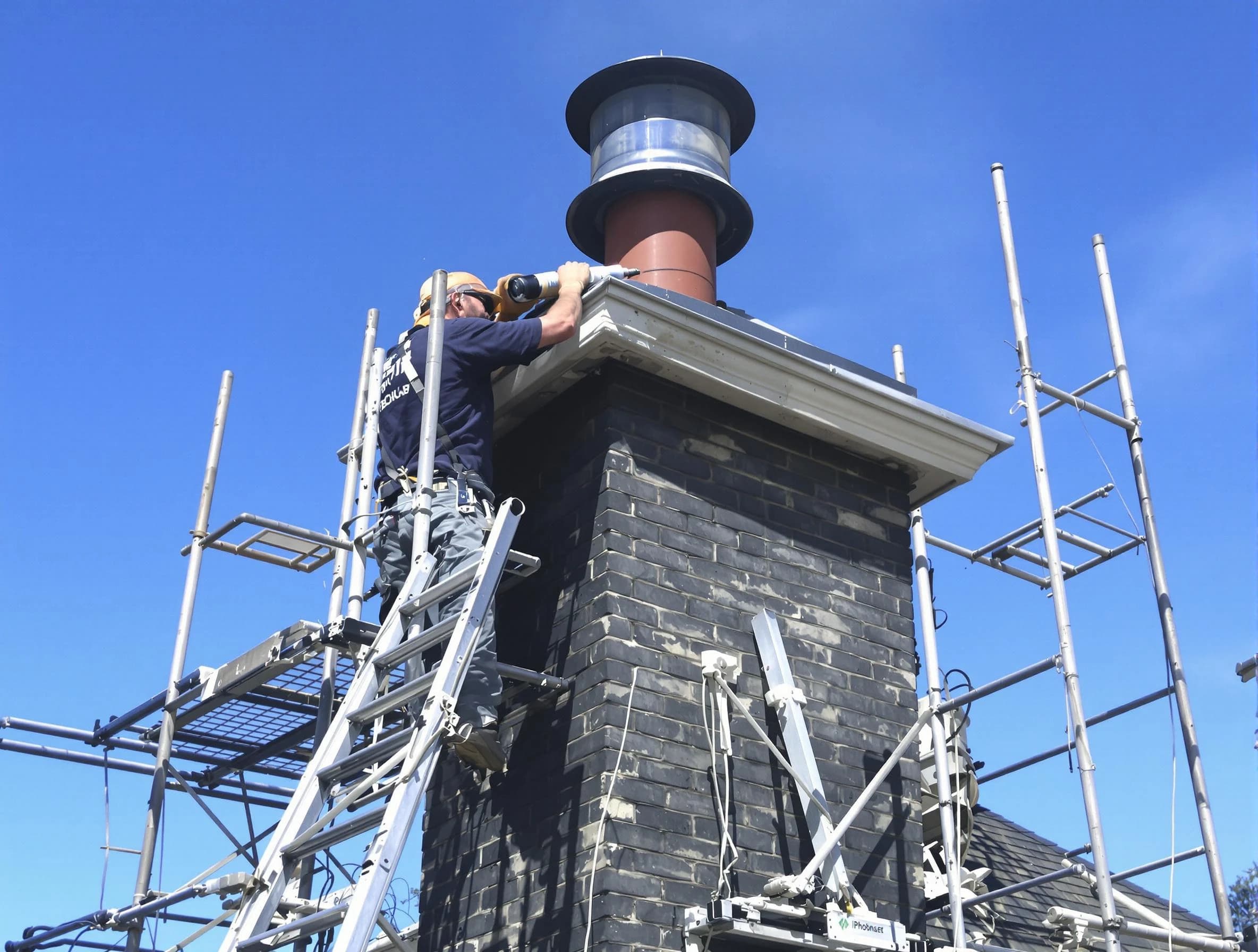Sturdy chimney crown finished by Economy Chimney Sweep in Economy, PA