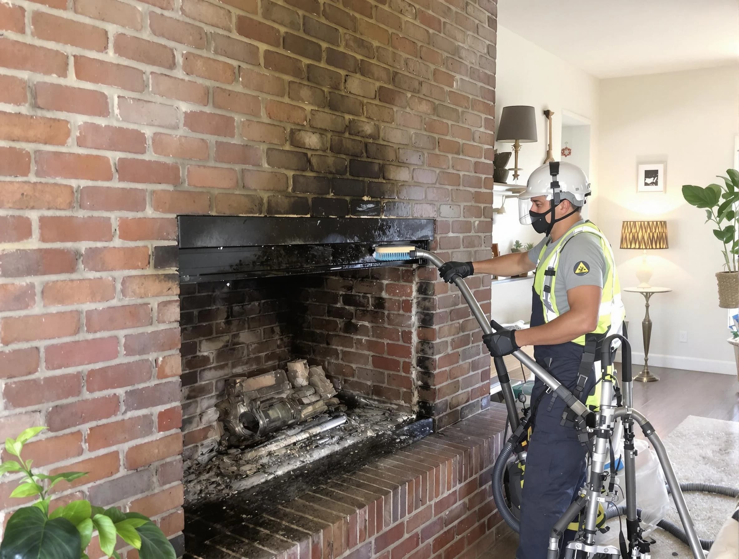 Economy Chimney Sweep providing fireplace cleaning services in Economy, PA