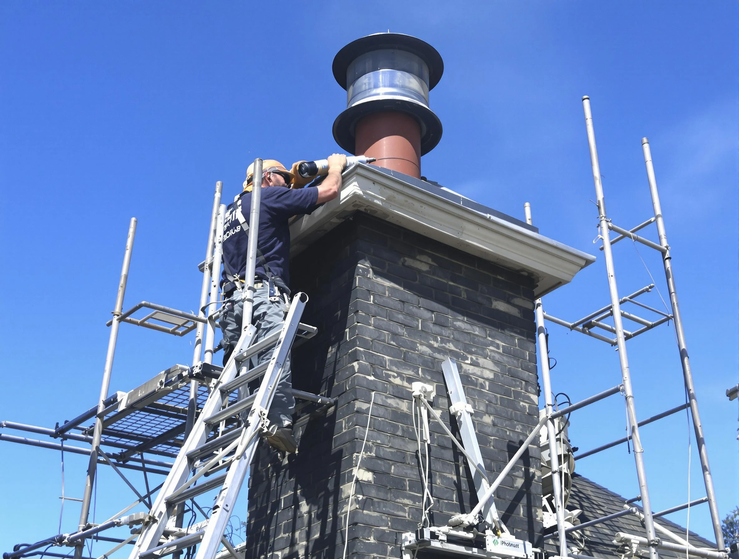 Sturdy chimney crown finished by Economy Chimney Sweep in Economy, PA