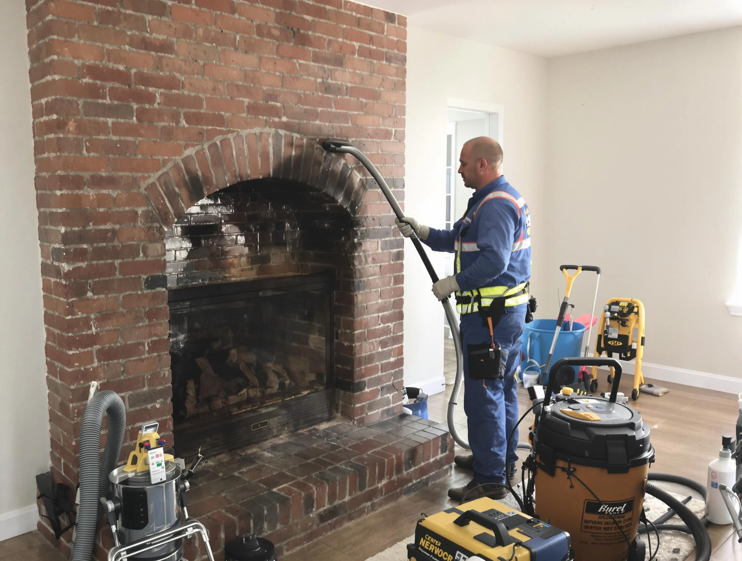 Economy Chimney Sweep expert performing detailed chimney sweep in Economy, PA